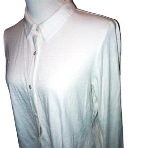 Eileen Fisher Long Sleeve Blouse White M